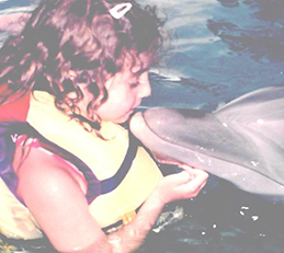 Amy Playing With Dolphin